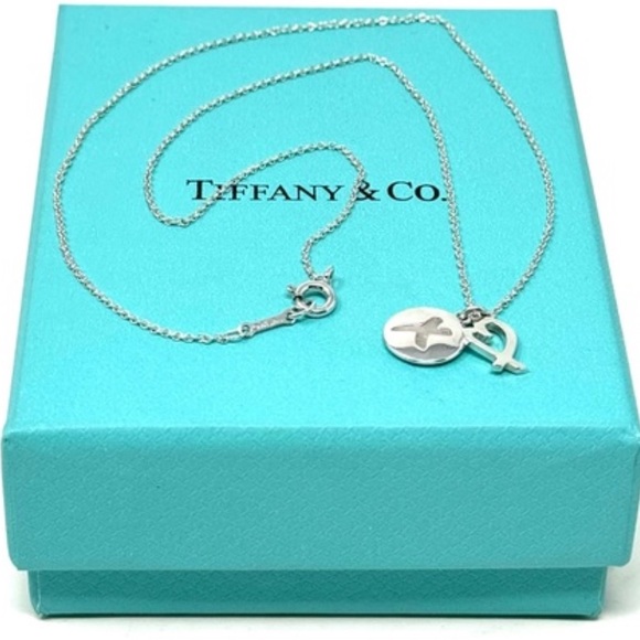 Authentic Tiffany & Co. Paloma Picasso   X Kiss And Loving Heart Penda… - Picture 1 of 11